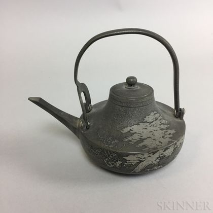 Asian Pewter Teapot
