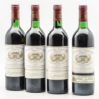 Chateau Margaux 1982, 4 bottles 