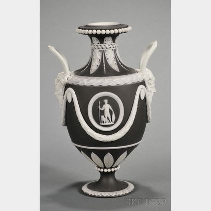 Wedgwood Black Jasper Dip Vase