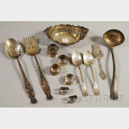 Group of Silver and Silver-plated Serving and Table Items