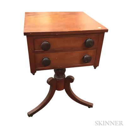 Classical Cherry Two-drawer Worktable