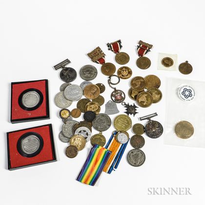 Group of Tokens and Medals