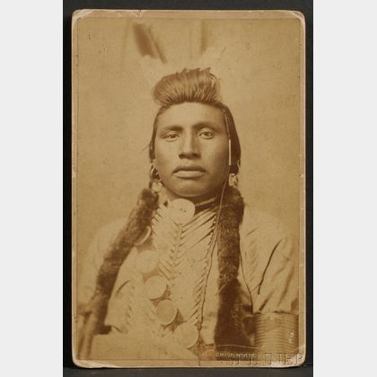 Cabinet Card of a Plains Indian Man