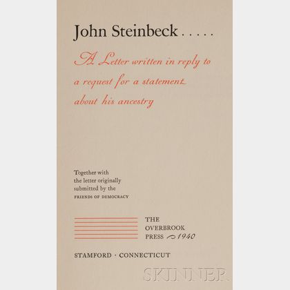 Steinbeck, John (1902-1968)
