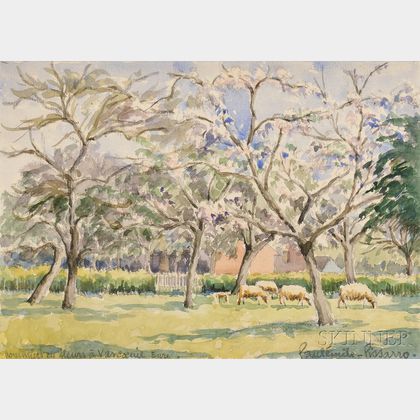 Paul Emile Pissarro (French, 1884-1972) Pommiers en Fleurs à Vascoeuil Eure
