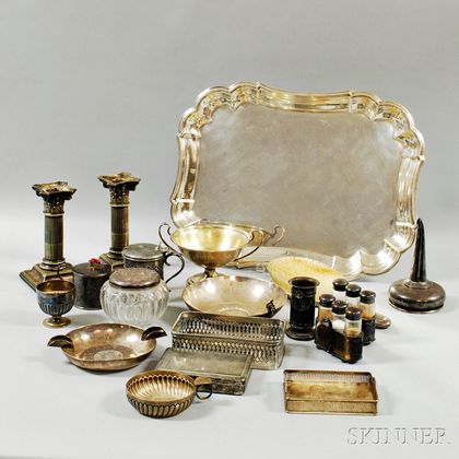 Group of Miscellaneous Silver Tableware and Accessories