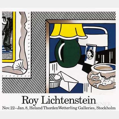 After Roy Lichtenstein (American, 1923-1997) Exhibition Poster from the Heland Thorden Wetterling Galleries, Stockholm.