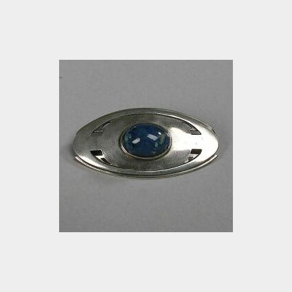 Kalo Sterling Silver and Sodalite Pin