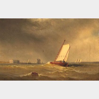 Charles Henry Gifford (Fairhaven, Massachusetts, 1839-1904) Seascape off New York City.