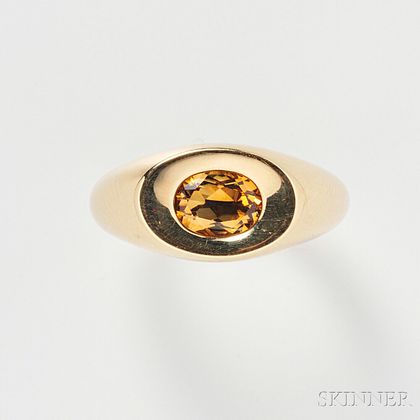 18kt Gold and Citrine Ring, Mauboussin
