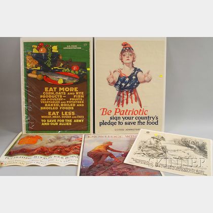 Five WWI Lithograph Posters