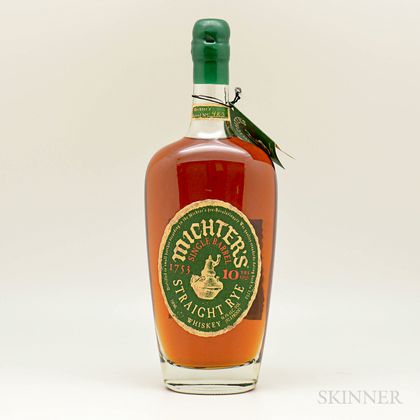 Michters Rye 10 Years Old, 1 750ml bottle 