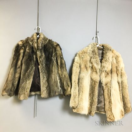 Two Coyote Fur Jackets