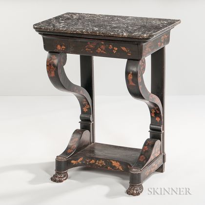 Small Marble-top Console Table