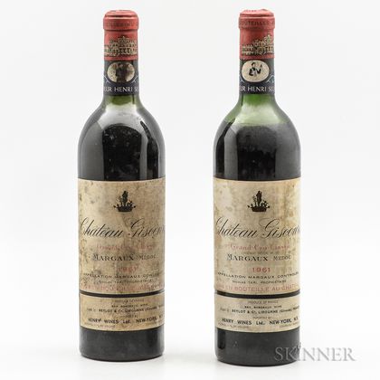Chateau Giscours 1961, 2 bottles 