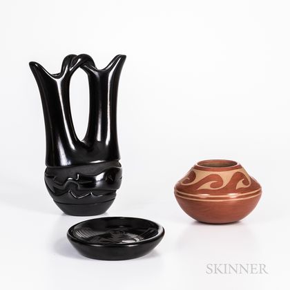 Three Contemporary Southwest Pottery Vessels