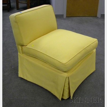 Contemporary Upholstered Slipper Chair