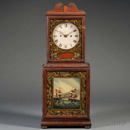 Mahogany Massachusetts Shelf Clock