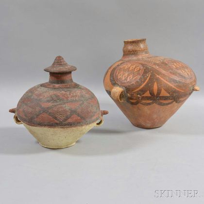 Two Neolithic-style Painted Pottery Jars