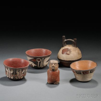 Five Nasca Pottery Items