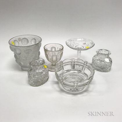 Twenty-two Colorless Glass Items