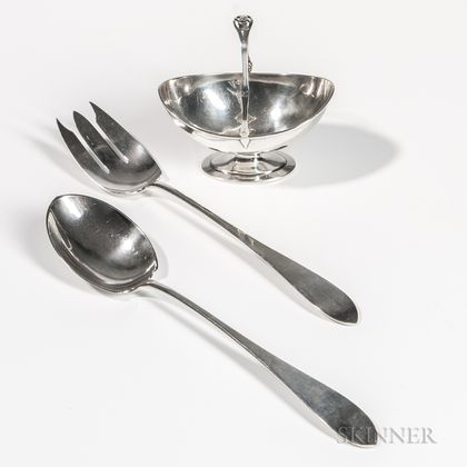 Three Pieces of Arthur Stone Sterling Silver Tableware