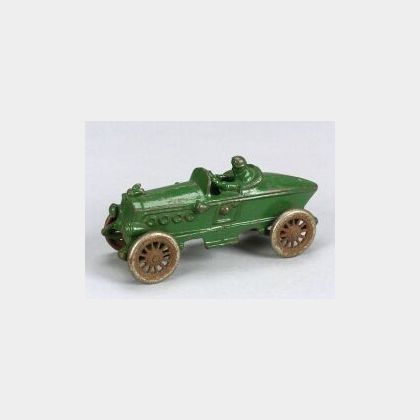 Green Cast Iron Racing Car