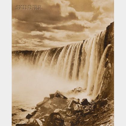 Five Views of Niagara Falls: American School, 19th/20th Century, Two Views of Niagara Falls