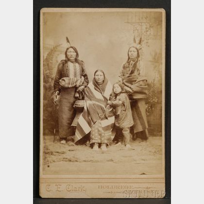 Cabinet Card of a Central Plains Family