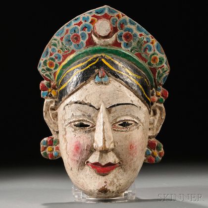 Wooden Mask of a Woman