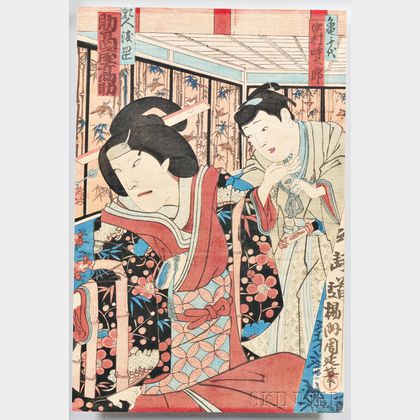 Yoshu Chikanobu (1838-1912),Woodblock Print