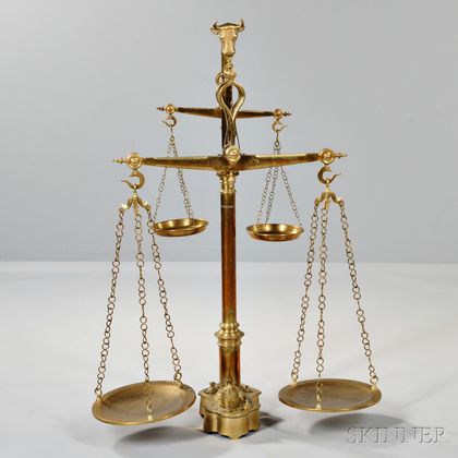 Brass Double Balance Scale