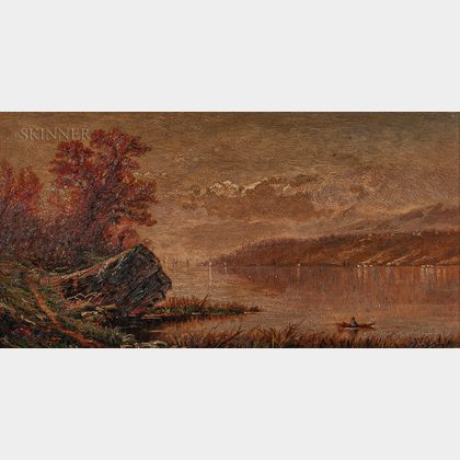 John William Casilear (American, 1811-1893) Autumn Lake View