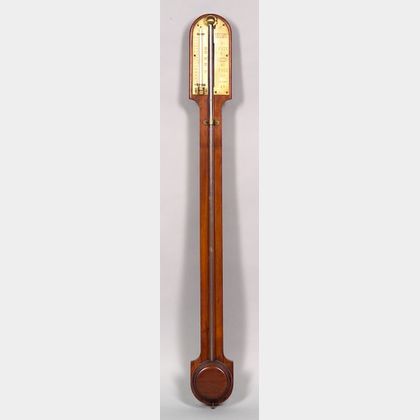 Mahogany Stick Barometer by J. Murrell