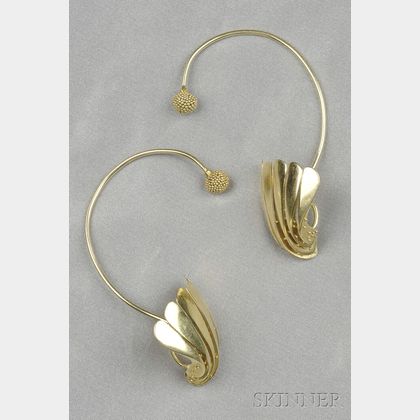 18kt Gold Earrings, John Paul Miller