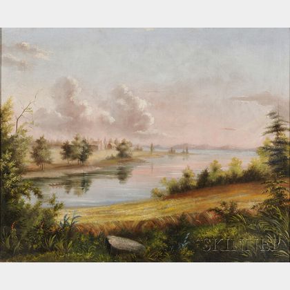 American School, 19th Century Washington's Birthplace, Westmoreland, Virginia, Where Popes Creek Joins the Potomac River.