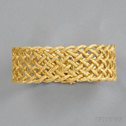 18kt Gold "Crepe de Chine" Bracelet, Buccellati