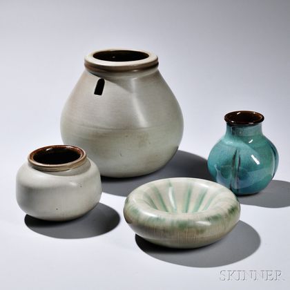 Rupert Deese (1924-2010) Four Pieces of Art Pottery 
