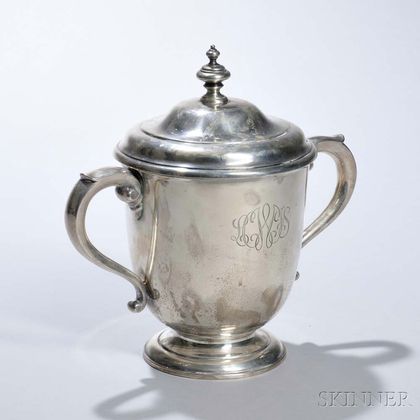 George V Sterling Silver Two-handled Covered Cup