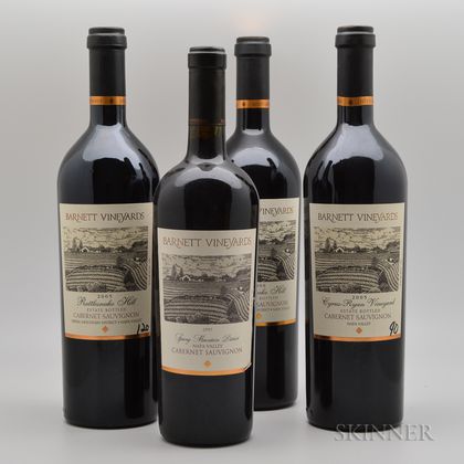 Barnett Vineyards, 4 bottles 