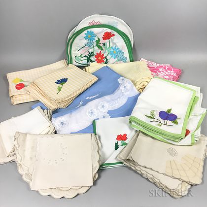 Group of Table Linens. Estimate $300-500