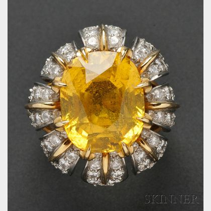 Yellow Sapphire and Diamond Ring, Jean Schlumberger, Tiffany & Co.
