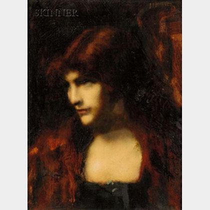 Jean Jacques Henner (French, 1829-1905) Lady with Auburn Hair
