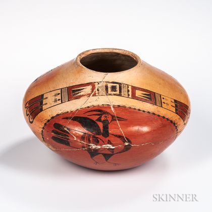 Hopi Polychrome Pottery Seed Jar