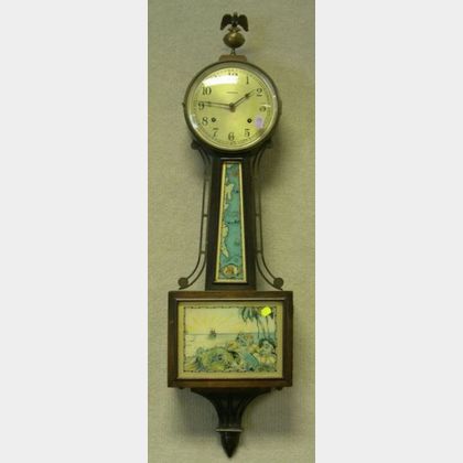 E. Ingraham Treasure Island Banjo Wall Clock. 
