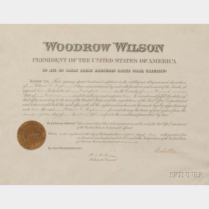 Wilson, Woodrow (1856-1924)