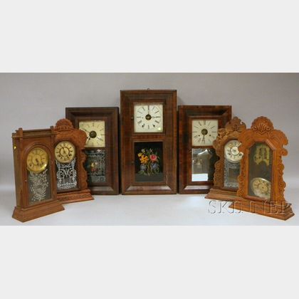 Seven Connecticut Mantel Clocks