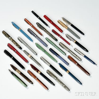 Collection of Esterbrook and Various Other Makers Pens and Pencils