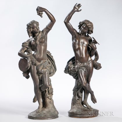 Two Continental Bronze Figures