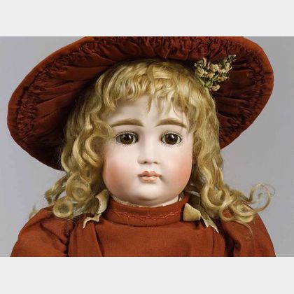 Early Kestner 15 Pouty Bisque Head Girl Doll
